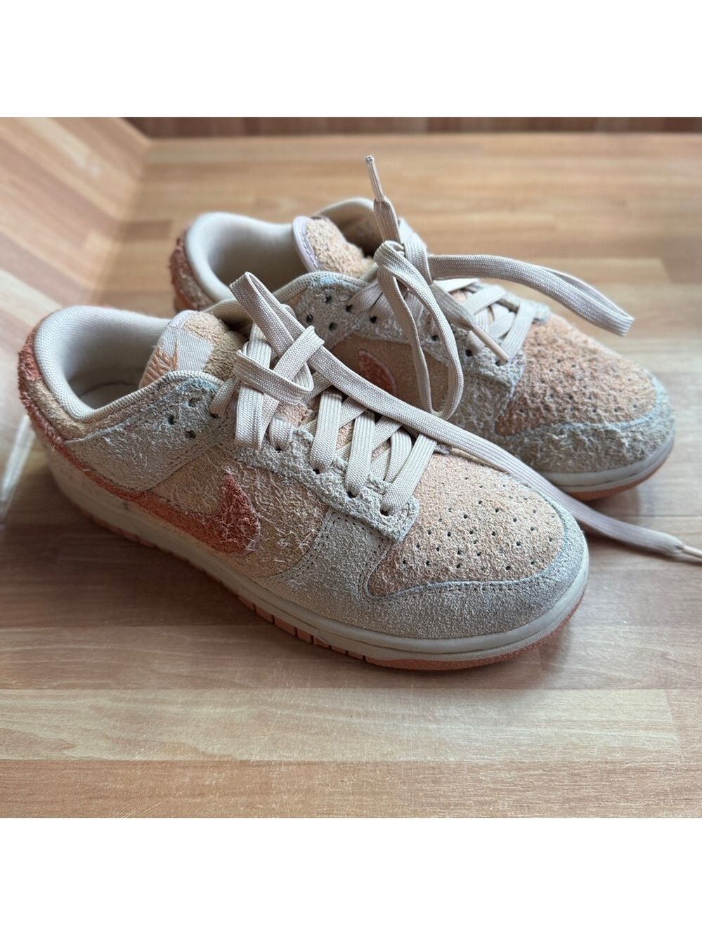 Nike low dunk shimmer Amber Brown sneaker size 6